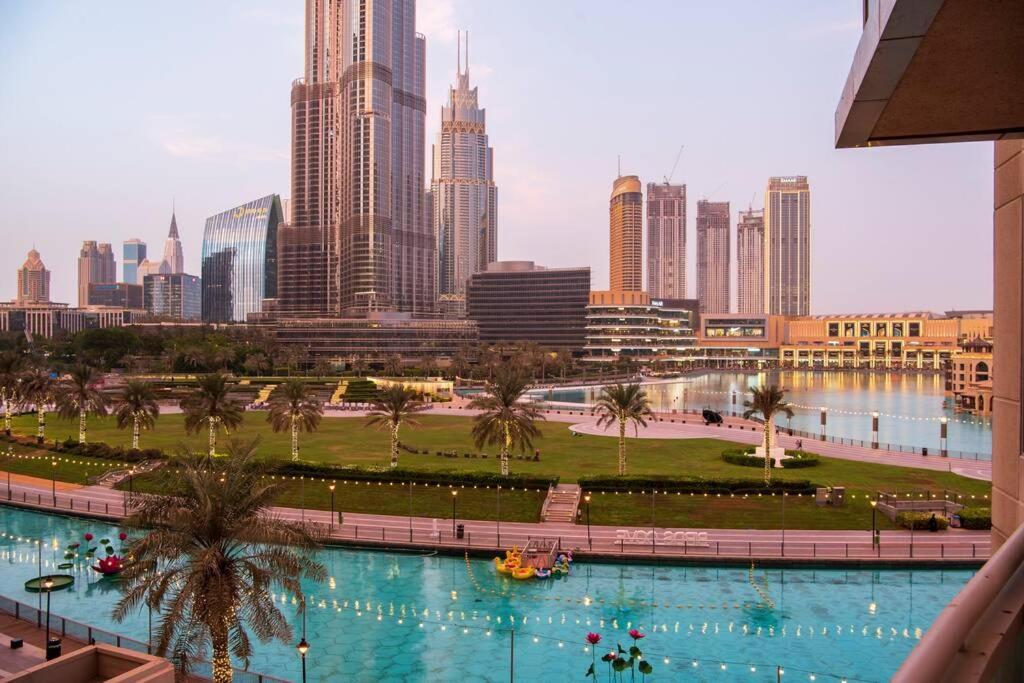 First Class 2Br With Full Burj Khalifa And Fountain View Dubai Exterior photo